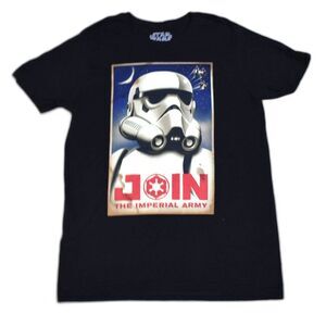 Star Wars Storm Trooper Black Graphic T Shirt Size Large Cotton Tee